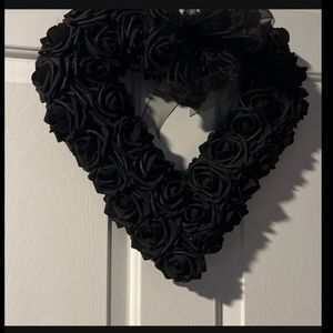 Black rose Heart Hanger